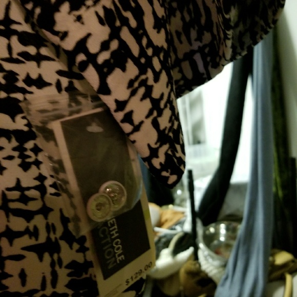 Kenneth Cole Reaction zip waist jacket sz 4 NWT - Picture 5 of 6